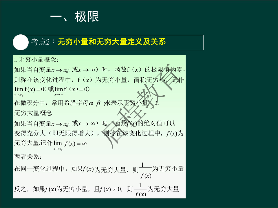 专升本《高等数学一）》通关资料（理工类）(图2)