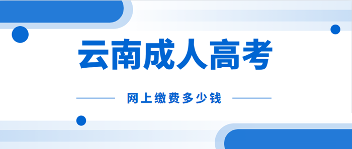 云南成考网上2021年缴费需要多少钱？(图1)