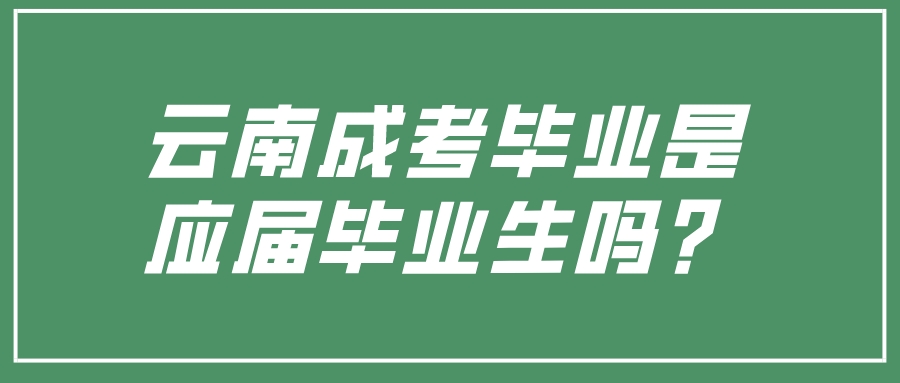 云南成考毕业是应届毕业生吗？.jpeg