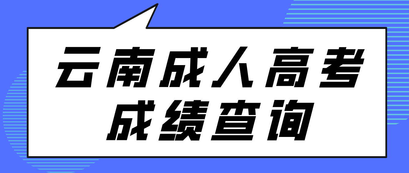 2022年云南省成人高考成绩查询有哪些方式？